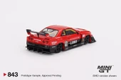 Mini GT Nissan LB-ER34 Super Silhouette SKYLINE Red/Black 843 thumbnail 2