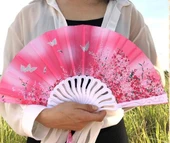 Beluga Yelpaze Şık Fuşya Erik Çiçeği Yelpaze 260044 - 2