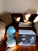 Ahşap altlıklı ışıklı küre thumbnail 6