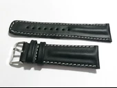 Fado Her Saate Uygun Bombeli  22 mm  Piramit modeli Hakiki Deri (210)  siyah - 2