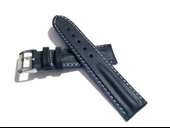 Fado Her Saate Uygun Bombeli  22  mm  Piramit modeli Hakiki Deri (215)  koyu  mavi thumbnail 1