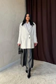 Ekru Tüylü Yumoş Kaban - 2