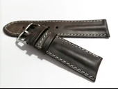 Fado Her Saate Uygun Bombeli  20mm  Piramit modeli Hakiki Deri (212)  kahverengi thumbnail 1