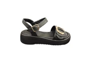 Ventes 581610Z Toka Detaylı 4 cm Topuk Boyu Günlük Kadın Sandalet - 1