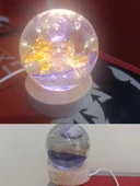 Ahşap altlıklı ışıklı küre thumbnail 3