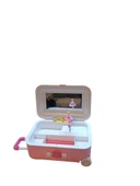 Hareketli  Balerinli Işıklı kurmalı Müzikli bavul  şekline Takı saklama  Kutusu thumbnail 4