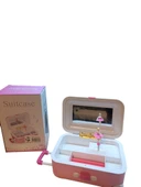 Hareketli  Balerinli Işıklı kurmalı Müzikli bavul  şekline Takı saklama  Kutusu thumbnail 9