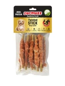 Dogmozz Crunchy Sargılı Deri Burgu Çubuk Köpek Kemiği 20 Adet - 1