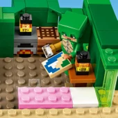 LEGO Minecraft Kaplumbağa Plaj Evi 21254-7 Yaş ve Üzeri Macera Oyunları Seven Çocuklar İçin 3 adet LEGO Minecraft Minifi - 3