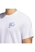 adidas Erkek  Beyaz  T-shirt SHMOO G TEE 2 JC7655 - 5
