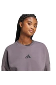 adidas Kadın  Gri  Sweatshirt W FI 3S SWT JE0214 - 6