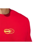 adidas Erkek  Kırmızı  T-shirt SUM NOVELTY T 1 JI7106 thumbnail 4