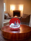 istiridye tasarım ışıklı (inci sevgili)biblo thumbnail 1