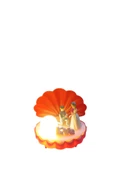 istiridye tasarım ışıklı (inci sevgili)biblo thumbnail 5