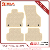 Citroen C5 2001-2007 Lüks Halı Paspas Seti bej - 2