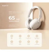 H655BT Hybrid Anc Kulaküstü Bluetooth Kulaklık - 65 Saat Batarya, Enc, Anc, Çift Cihaz Desteği - 4