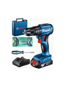 Bosch Professional Gsb 185-Li 2.0 Ah Tek Akülü Kömürsüz Motor Darbeli Matkap +  Bosch X-Line 15+1 Parça Mini Aksesuar Seti - 2607017654 - 1