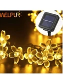 Solar 30 Ledli Çiçekli Günışığı Bahçe Aydınlatma Dekorasyon Güneş Enerjili - 1