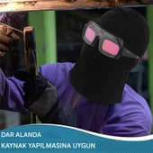 Yate10 Otomatik Kararan Kavisli Kaynak Gözlüğü + 3 Koruma Camı - 3