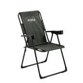 4 Adet Katlanır Kamp Sandalyesi ve Masa Seti - Rest - Haki - 130 KG Taşıma - 3