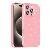 iPhone 16 Pro Max Kılıf Kamera Korumalı Simli Lüks Koton Kapak thumbnail 1