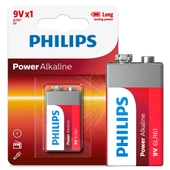 PHILIPS 6LR61-P1B 9 VOLT POWER ALKALİN PİL (TEKLİ) - 1