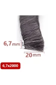 BABAWİCK  Cam Balkon, Sürgülü Kapı Kıl Fitili, Taban 6,7 mm, Yükseklik 20 mm, Uzunluk 10 Metre 67x2000 - 1