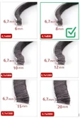 BABAWİCK  Cam Balkon, Sürgülü Kapı Kıl Fitili, Taban 6,7 mm, Yükseklik 8 mm, Uzunluk 10 Metre 67x800 - 2