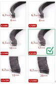BABAWİCK  Cam Balkon, Sürgülü Kapı Kıl Fitili, Taban 6,7 mm, Yükseklik 12 mm, Uzunluk 10 Metre 67x1200 - 2