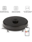 Homend Alex Laser 1282H Moplu ve Haritalamalı Akıllı Robot Süpürge Siyah - 1