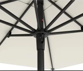 Mini Pro Push-up Sistemli Şemsiye 210x210 Bahçe Balkon Plaj Şemsiyesi Beyaz - 3