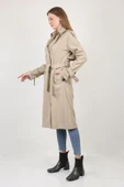 NARİKA Kolu Apaletli Şık Yeni Sezon Trençkot - 3