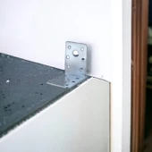 (10 ADET) Mobilya Eşya Dolap Duvara Sabitleyici Köşebent Bağlantı Aparatı L Demiri Gönye 60x60x45 Mm thumbnail 5