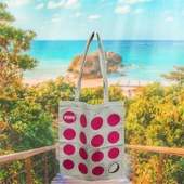 Victoria Secret pink Yumuşak keten Plaj ve  Gezi Çantası  Vintage büyük boy - 2