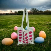 Victoria Secret pink Yumuşak keten Plaj ve  Gezi Çantası  Vintage büyük boy - 4