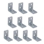 (10 ADET) Mobilya Eşya Dolap Duvara Sabitleyici Köşebent Bağlantı Aparatı L Demiri Gönye 30x30x20 Mm thumbnail 2