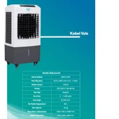 Kabel Vals Evaporatif Taşınabilir Soğutucu - Yeni Ürün Sulu Soğutucu 4500 Mt Küp Hava Debisi - 4