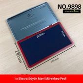 El Istampası Büyük Boy 225*130mm Mavi Mürekkep Pedi  9898 thumbnail 1