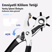 6 BAŞLIKLI Kemer Delme, Delik Açma Pensesi ( MADE IN İTHAL) thumbnail 2