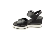 Ventes 111171Z 8 cm Kalın Topuklu Önü Açık Yumuşak İç Pedli Günlük Kadın Tek Bant Sandalet - 2