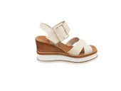 Ventes 111171Z 8 cm Kalın Topuklu Önü Açık Yumuşak İç Pedli Günlük Kadın Tek Bant Sandalet - 5