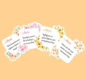 Mother's Day -Anneler Günü Tebrik Kartı 4 Lü Özel Kesim Kartlar-ANNE-03 - 1
