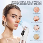 Coofbe Profesyonel Kirli-Temiz Sıvısı Hazneli 6 Başlıklı Şarjlı Vakumlu Siyah Nokta Akne Temizleyici Tüm Ciltler İçin thumbnail 3