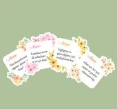 Mother's Day -Anneler Günü Tebrik Kartı 4 Lü Özel Kesim Kartlar-ANNE-03 - 2
