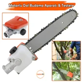 Motorlu Dal Budama Testeresi Aparatı Makinesi Tırpan Ucu Makası Dal Kesme Bağ Üzüm Çubuk Budama thumbnail 1