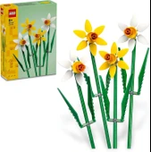 LEGO Iconic Nergis 40747- Dekoratif, Koleksiyonluk ve Sergilenebilir Çiçek Modeli Yapım Seti (216 Parça) - 1