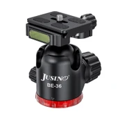 JUSINO BE-36 Profesyonel Tripod Kafası - 12 kg Taşıma Kapasitesi - CNC Alüminyum - Panoramik Hareket - Arca-Swiss Uyumlu - 1