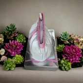 Yves Saint Laurent krem renk Makyaj çantası uzunluk 24 derinlik 12  Vintage - 3