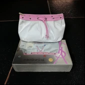 Yves Saint Laurent krem renk Makyaj çantası uzunluk 24 derinlik 12  Vintage - 1