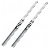 Teleskopik İnce Bilyeli Bilyalı Dolap Çekmece Rayı Sürgüsü Metal En 1.7 cm 17 mm Uzunluk 40,6 cm thumbnail 2